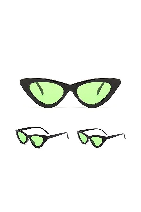 YTZL Lunettes de soleil rétro années 90 triangulaires Unisexe Lunettes de soleil pliables Hommes Femmes Légères Polarisées Vi