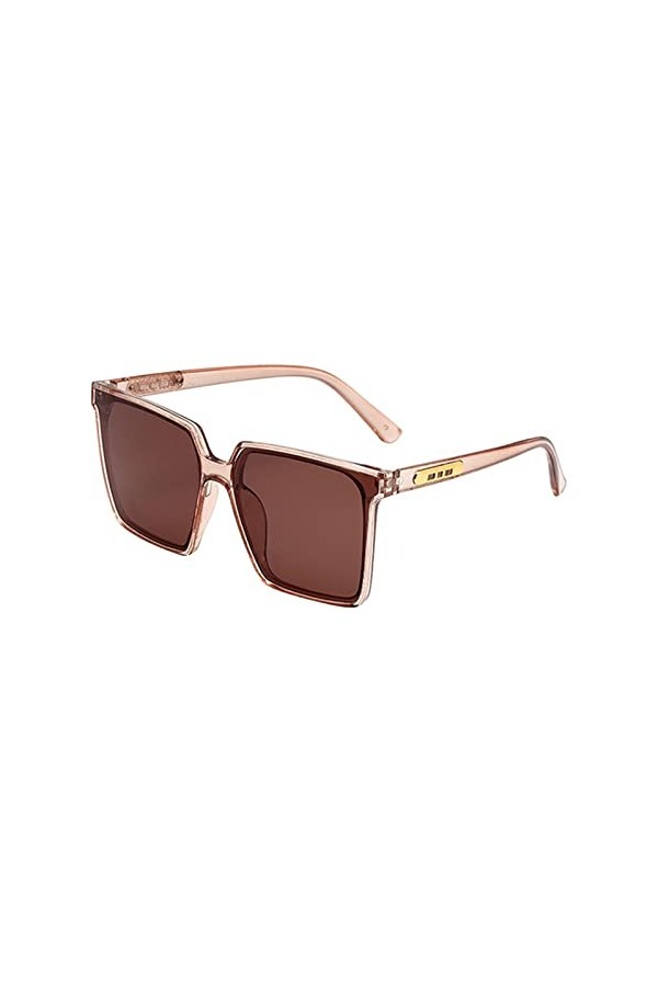 hahuha Lunettes de soleil hexagonales polarisées carrées classiques pour femmes et hommes, lunettes de soleil rétro tendance 