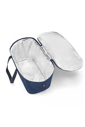 reisenthel Coolerbag Twist Azure - Sac Isotherme avec Dessus en Bouteilles Pet recyclées - Idéal pour Les Pique-niques, Herri