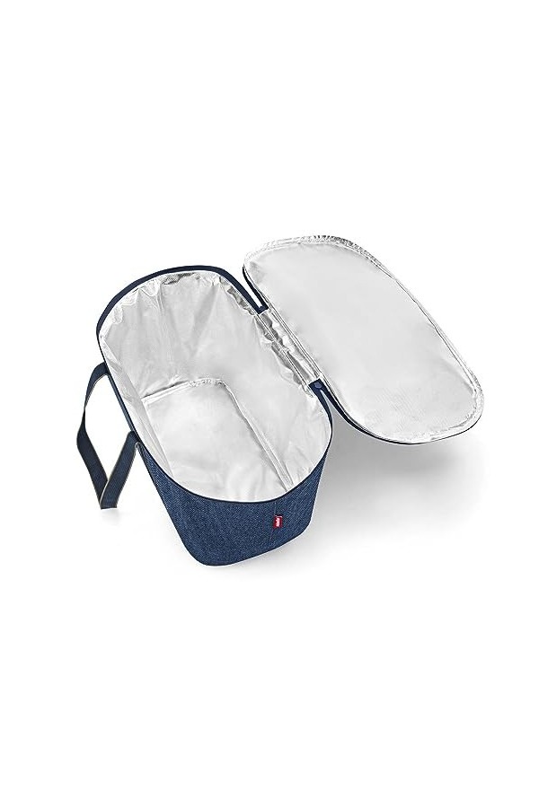 reisenthel Coolerbag Twist Azure - Sac Isotherme avec Dessus en Bouteilles Pet recyclées - Idéal pour Les Pique-niques, Herri