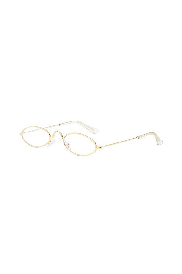 hahuha Lunettes de soleil ovales unisexes en forme de cœur pour femme - Style années 70, J, taille unique