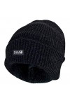 THMO - Femme Chaud Hiver Tricot Chapeau Bonnet Beanie avec Thinsulate 3M 40g Doublés Polaire One Size, Noire 