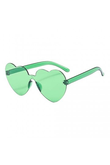 Lunettes de soleil pour femme - Sans bordure - Couleur bonbon transparente - Sans cadre - Bleu clair, vert, taille unique