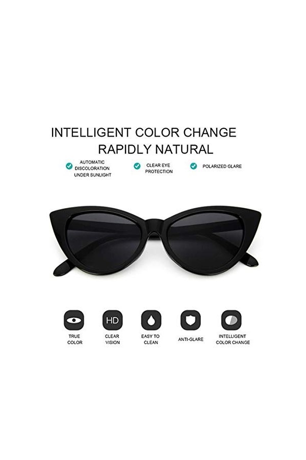 Vintage Cat Eye Femmes Lunettes De Soleil Classique Sexy Lunettes De Soleil Dames PC Cadre Résine Lentille Voyage UV400 Lunet