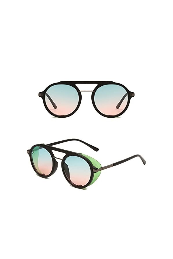 Lunettes de soleil vintage en forme de cœur - Lunettes de soleil - Style rétro irrégulier - Unisexe - Protection, A2-vert., T