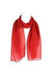 Hat To Socks Foulard en Mousseline pour les Femmes Rouge 