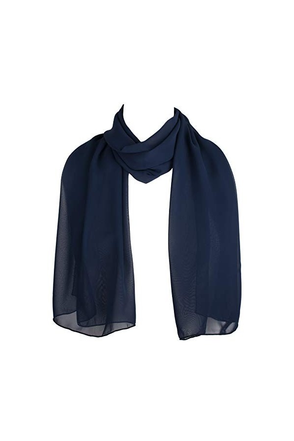 Hat To Socks Foulard en Mousseline pour les Femmes Rouge 