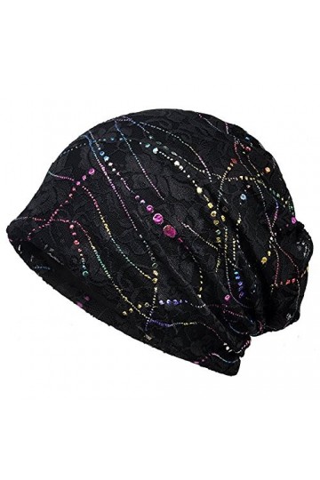 Bonnet de nuit doux en coton et dentelle pour femme, Fleur darbre bleu ciel, Taille unique