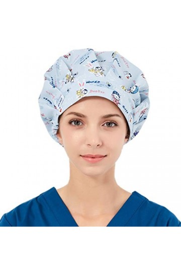 XINFU 1 bonnet de travail bouffant pour femme à cheveux longs - - Taille unique