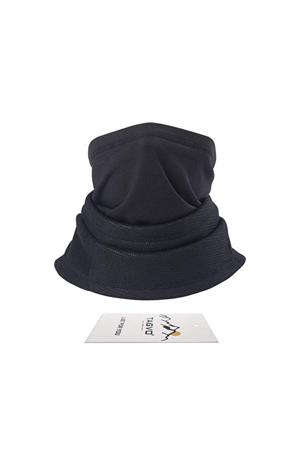 TAGVO Cache-Cou col Nez Hiver, Multifonction 4-en-1 écharpe Polaire Tour de Cou Tube de Longue Cou Chaud épais Protecteur de