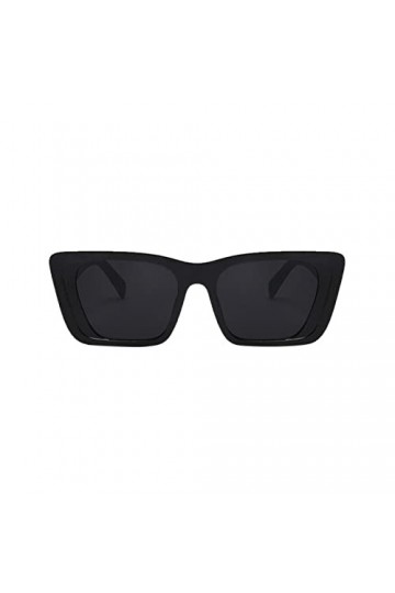 hahuha Lunettes de soleil polarisées surdimensionnées pour femme - Style rétro - Simple - Ovale - Carré - Rouge - Tendance, N