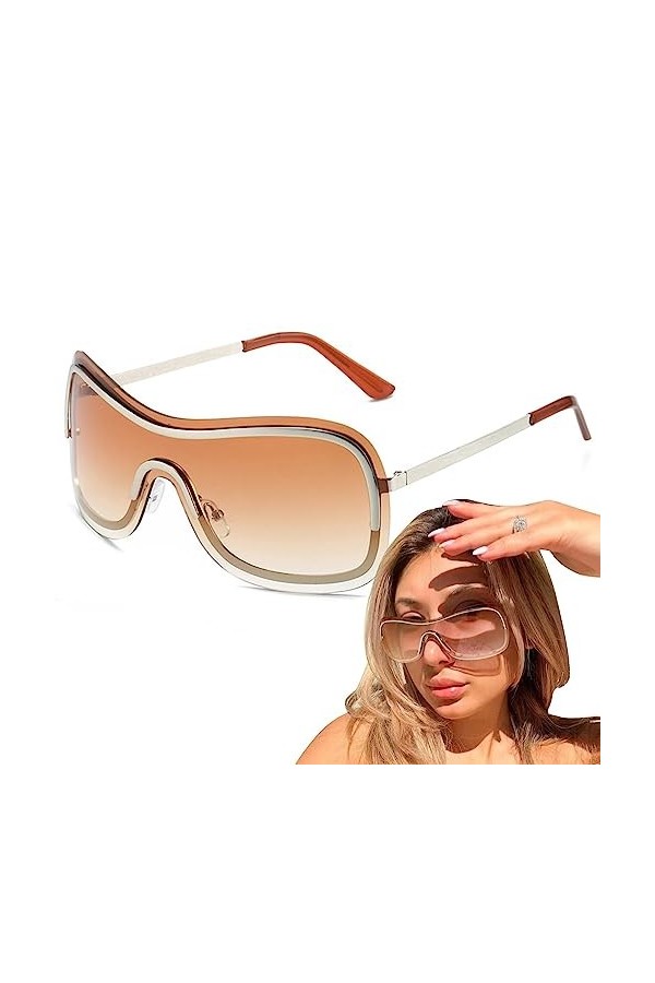 GIMOCOOL Nuances de lunettes de soleil - Nuances de lunettes de soleil de sport,Lunettes de soleil de pêche à vélo avec prote