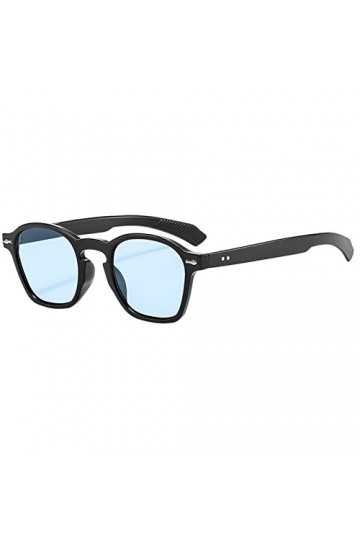 Lunettes de soleil carrées simples ovales rétro enveloppant autour du cadre unisexe coloré lunettes de soleil mode transparen