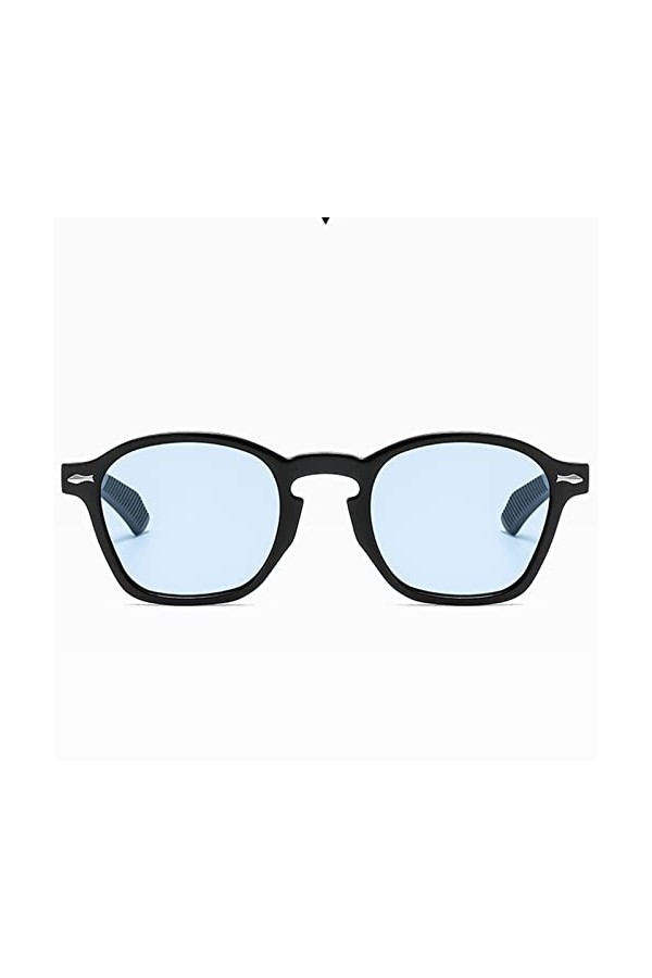 Lunettes de soleil carrées simples ovales rétro enveloppant autour du cadre unisexe coloré lunettes de soleil mode transparen