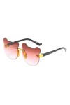 YJLX Lunettes de soleil rondes pour femme - Petites lunettes de soleil pour adulte - 2022 Kawaii - Lunettes de soleil Tiktok 