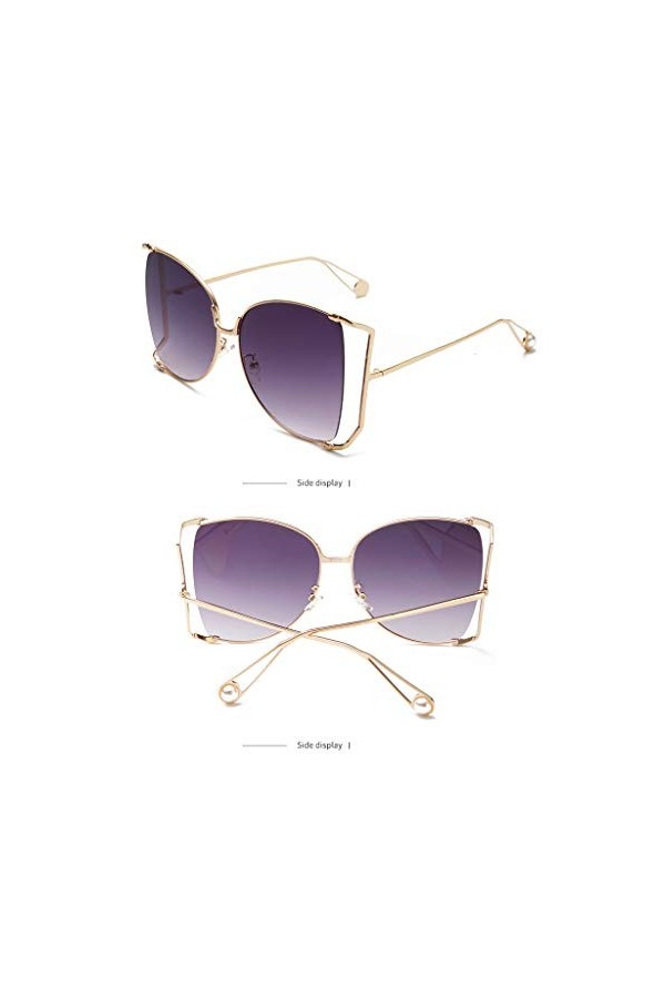 iHENGH Lunette de Soleil,Femmes Hommes Vintage Lunettes de Soleil rétro des Yeux Lunettes Mode Protection Contre Les radiatio