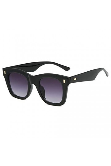 KaloryWee Lunette De Soleil Femme Polarisé Fashion Verre Monture Cadre Carré Anti-reflet Intégré Rétro Mode Protection Yeux C