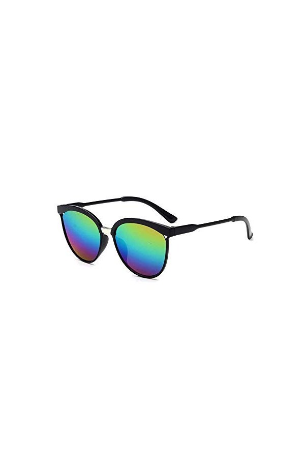 GZSRTT Lunette de Soleil Femme Surdimensionnées Oeil de Chat Protection UV400 Scintillante Composite Lustre Lunettes de Solei