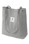 VOKUVIKU Fleurs Sacs de Courses Tote Bag Femme Aesthetic Sac à Bandoulière en Velours Côtelé Sacs en Toile Grand Sac Femme Ca