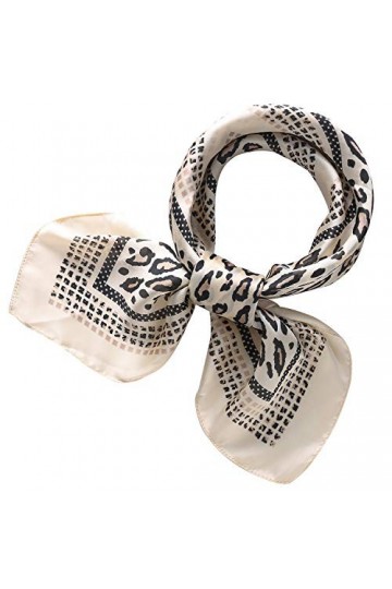 RIIQIICHY Foulard Femme Écharpe Etole Pashmina Carré Soie Multi-motifs70x70cm