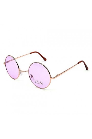 Topgrowth Lunettes de soleil pour homme et femme, ronde, effet miroir, pour le sport, classe - Multicolore -