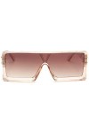 Lunettes de soleil pour homme et femme - Tendance - Rétro - Tendance - Tendance - Irrégulière - Pour homme et femme, beige, t