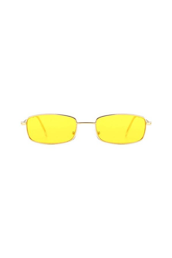 hahuha Lot de lunettes de soleil tendance pour femme - Couleur bonbon - Monture Z87 - Verres bloquant la lumière, jaune, tail