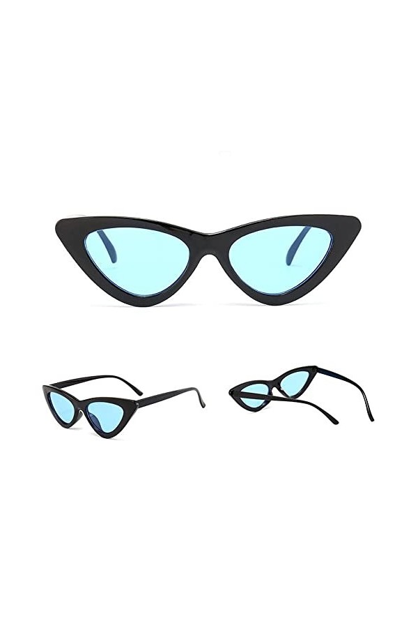 YJLX Lunettes de soleil rétro triangulaires 90 Unisexe Pliable Pour homme et femme Légères polarisées Vintage Protection UV 4