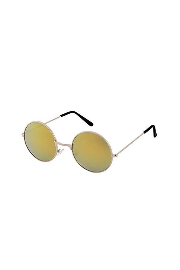 Dragonaur Lunettes de soleil en résine pour homme et femme avec verres ronds Style punk Multicolore