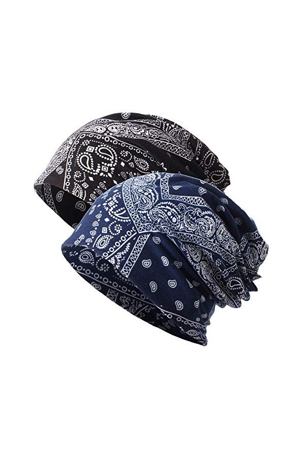 Chapeau de Chemo Slouchy pour femme - Blanc - Taille unique