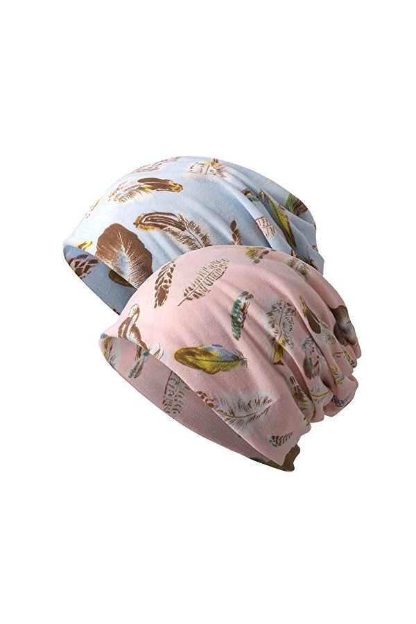 Chapeau de Chemo Slouchy pour femme - Blanc - Taille unique