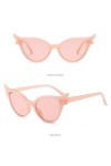 Lunettes de soleil pour homme et femme - Tendance - Rétro - Vintage - Œil de chat - Unisexe - Lunettes de rappeur - Lunettes 