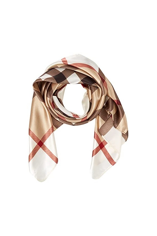 Ecroon Foulard Carré Echarpes et Foulards Femme Châles Écharpes Square Motif dImpression Satin de Soie Bandanas