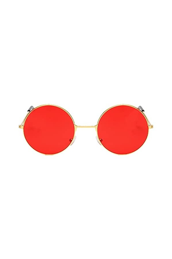 Yunmiao Soleil Rondes,Soleil Hippie Rondes Style années 60 - Soleil Hippie Femmes Hommes Cercle Lunettes pour Les faveurs fêt