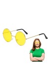 Yunmiao Soleil Rondes,Soleil Hippie Rondes Style années 60 - Soleil Hippie Femmes Hommes Cercle Lunettes pour Les faveurs fêt