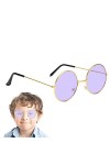 Yunmiao Soleil Rondes,Soleil Hippie Rondes Style années 60 - Soleil Hippie Femmes Hommes Cercle Lunettes pour Les faveurs fêt