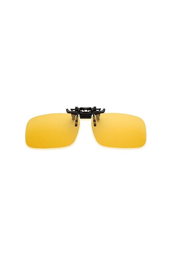 ARAAO Lunettes de soleil polarisées UVA UVB pour conduite de nuit à lintérieur - Accessoires de lunettes de soleil à clip, j