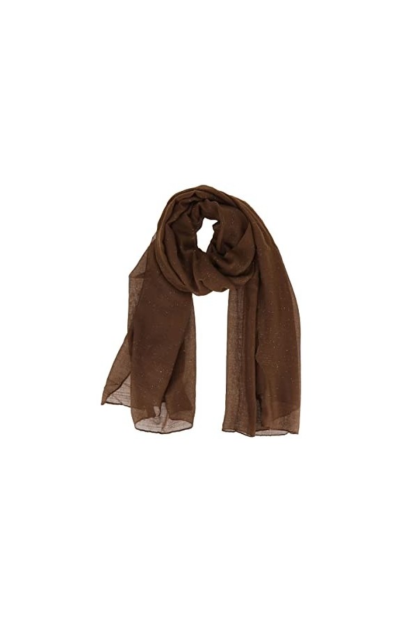 FASHIONGEN - Echarpe, Foulard femme mousseline à paillettes WIKTORIA - Bleu Foncé