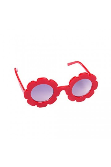 Lunettes de soleil rondes pour enfant - Tendance - Pour garçons et filles - Monture en forme de fleur - 8 couleurs - Protecti