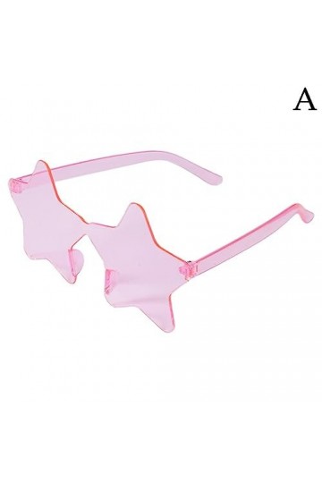 DAGESVGI Lunettes de soleil colorées et transparentes en forme détoile avec pentagramme, lunettes de personnalité, lunettes 