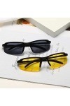 U-K Lunettes de Vision Nocturne Soleil Sport pour Hommes Femmes Jaunes Conduite Nuit Useful and Practical