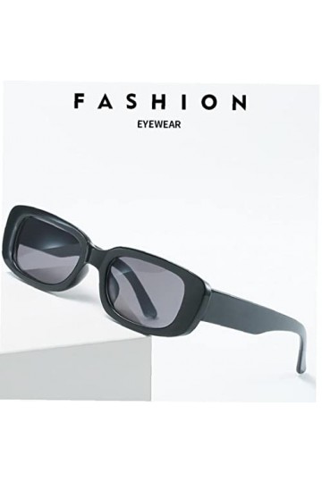 sevennine Femmes Rectangle Lunettes de soleil élégantes Petites Lunettes de protection UV rétro Lunettes de lunettes de lunet