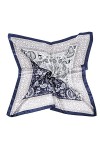 DAMILY Bandana 90x90 Femme Foulard Carré De Soie Écharpe Bandeau Vintage Sac à Main Chic Paisley Écharpe De Cheveux Bleu Mari