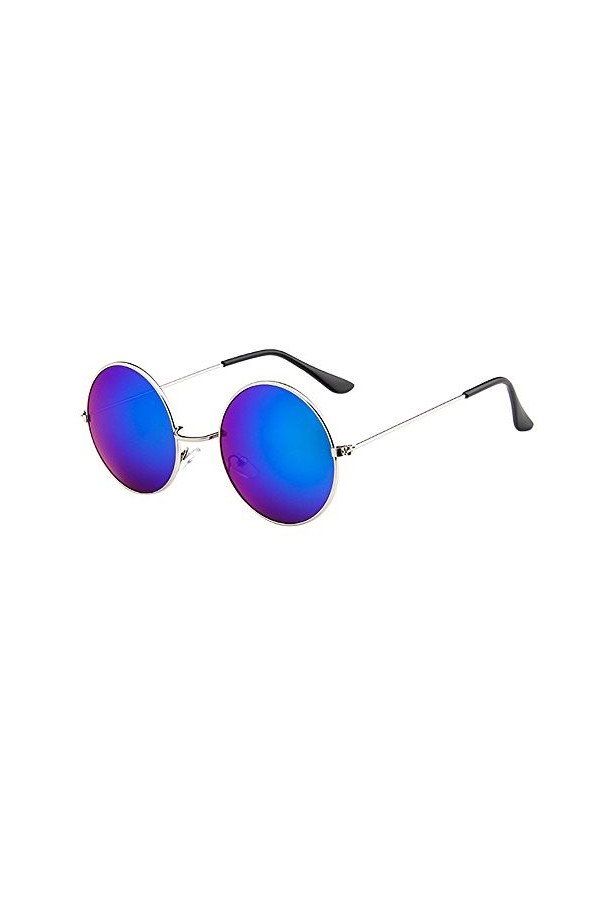 YTZL Lunettes de soleil rondes pour femme - Verres polarisés ronds - Protection Uv-400 - Pour les voyages et le cyclisme, e, 
