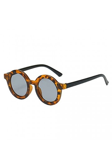 YTZL Lunettes de soleil pour enfants vintage rondes Lunettes de soleil polarisées rondes Style steampunk Style rétro Lunettes