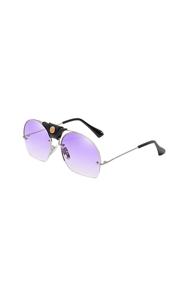 iHENGH Lunette de Soleil,Mode Femmes Hommes Metal Frame Lunettes de Soleil Lunettes UV Shades intégré
