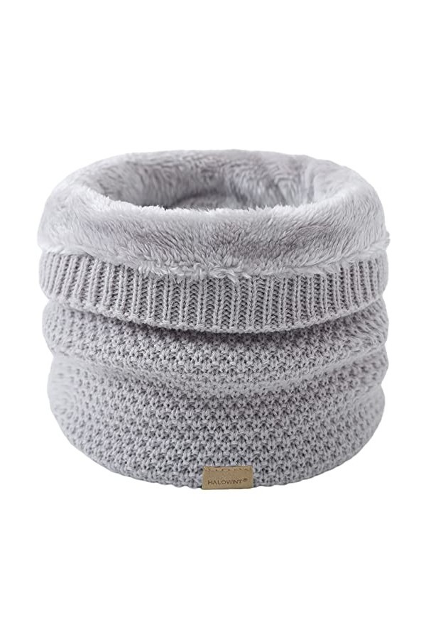 DURINM Hiver Tube Écharpe Femme Chaud Écharpe Cercle Cache-cou Enfant Tour de Cou Écharpe Pour Homme Cache-cou Cache-col Tric