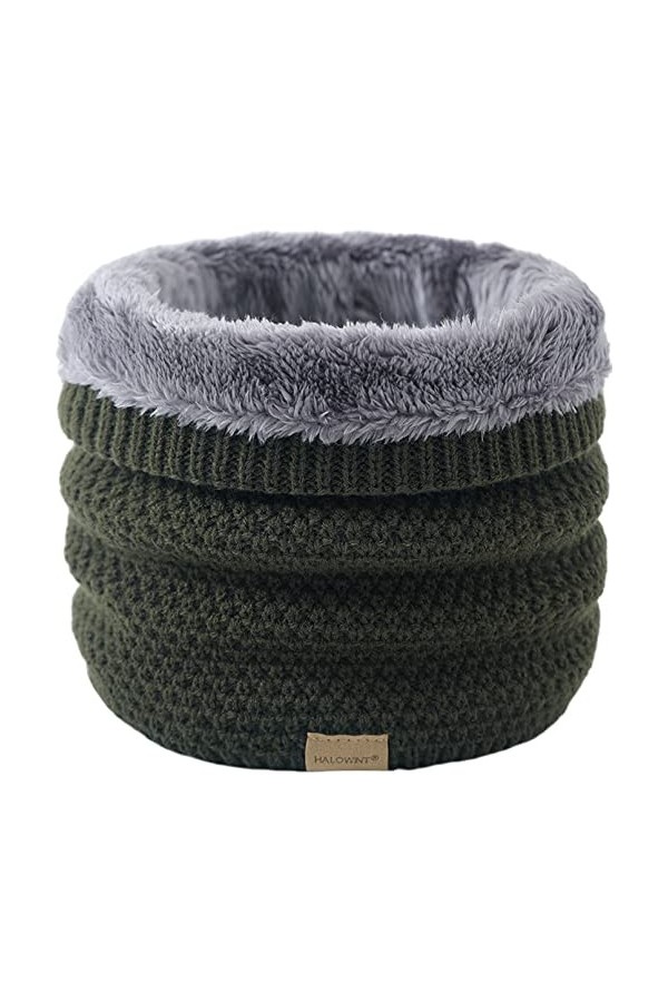 DURINM Hiver Tube Écharpe Femme Chaud Écharpe Cercle Cache-cou Enfant Tour de Cou Écharpe Pour Homme Cache-cou Cache-col Tric