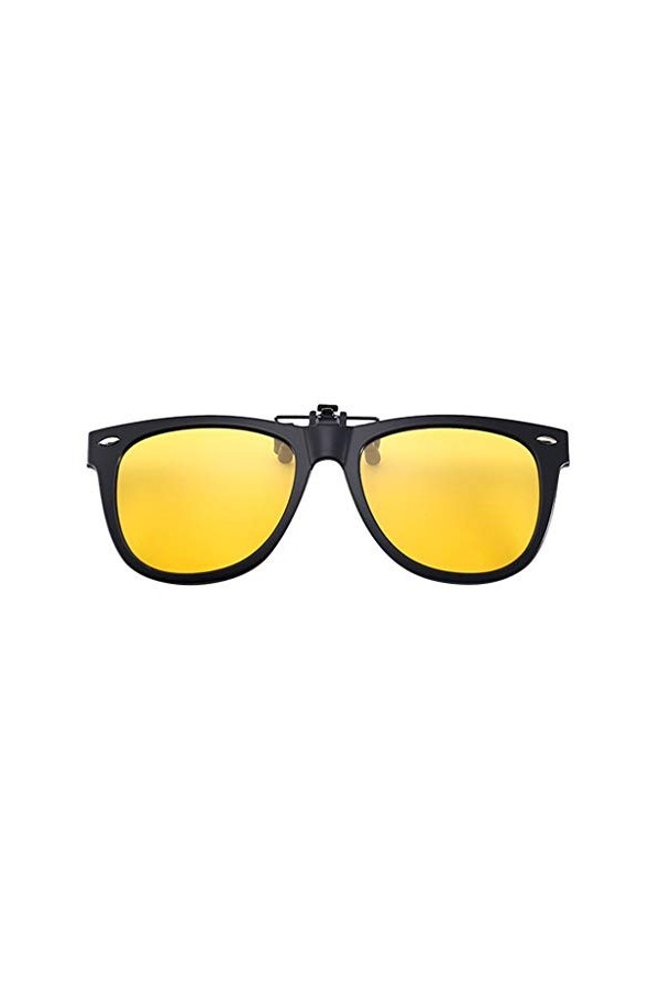 hahuha Quay Lunettes de soleil polarisées à clipser pour femme, jaune, taille unique