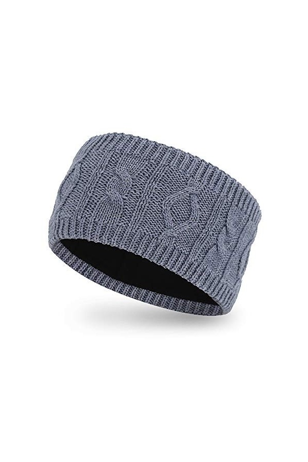 AnJuHoPa Bonnet dhiver avec pompon amovible en fausse fourrure, bonnet crâne tricoté par câble Chapeaux en tricot à pompon m